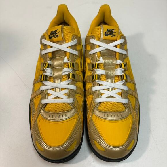 WORN 2x Nike Air Rubber Dunk x Off-White "University Gold" Virgil Abloh 2020 11 - Picture 3 of 12